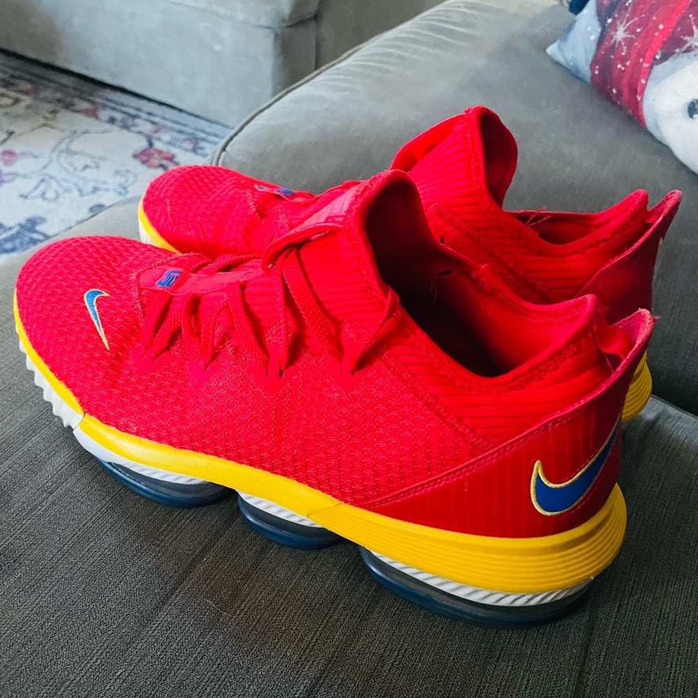 Nike Red and Yellow Athletic Shoes